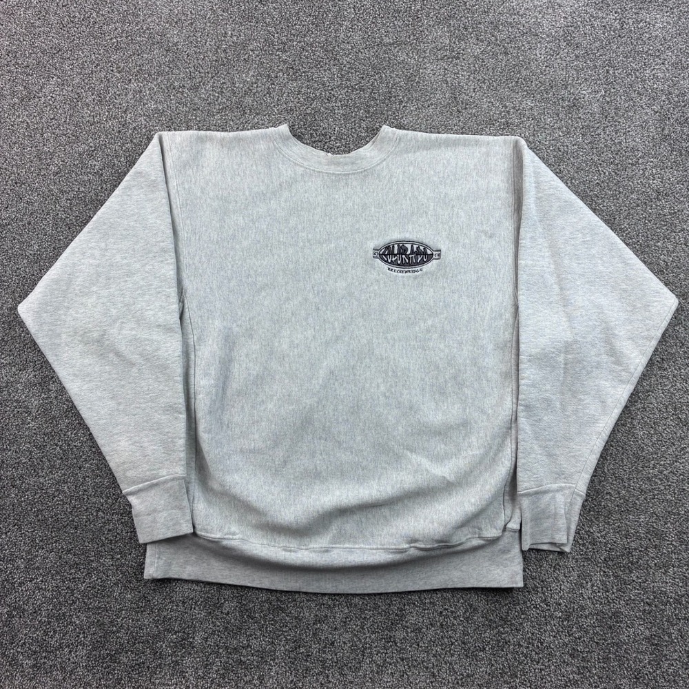 Vintage Breckenridge Colorado Sweatshirt Men XL Gray Reverse Weave Ski Snowboard